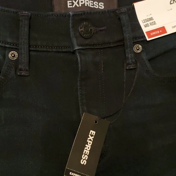 Express Dark Wash Skinny Jeans,  Size 2R, Jeans - Picture 8 of 14